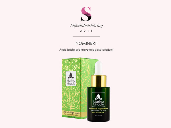 marina miracle amaranth night serum stella og costume skjønnhetskåring