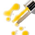 Herbal oil texture light yellow